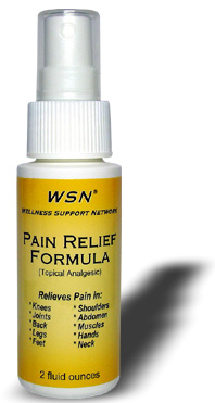 WSN Pain Relief Formula for natural minor pain management bottle photo