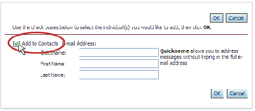 Add to Contacts